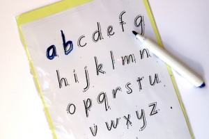 Correct letter formation